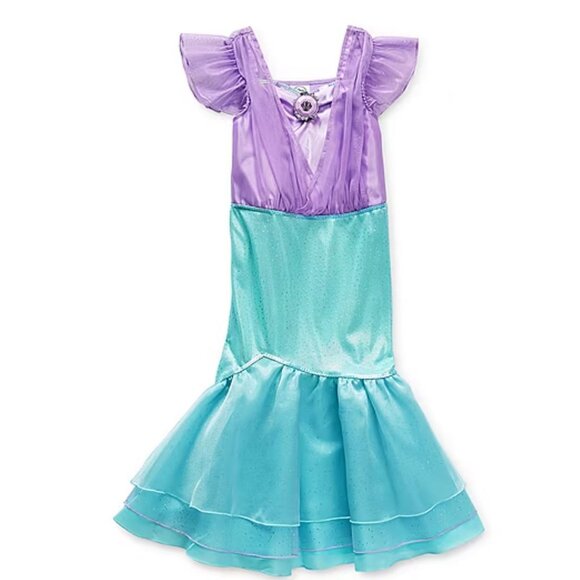Disney Collection Ariel Roleplay Girls Dress Up Costume Size 5/6 - Picture 1 of 7